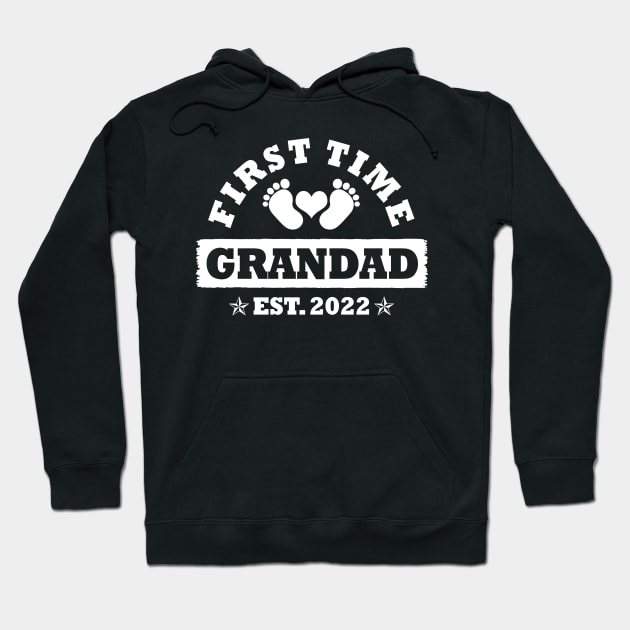 First Time Grandad Est 2022 Funny Father's Day Gift Hoodie by Penda